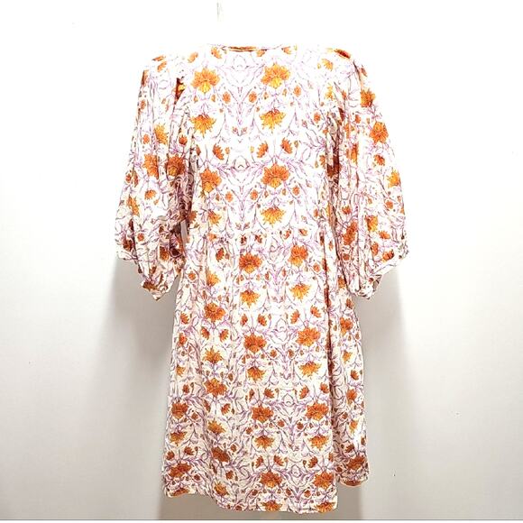 Universal Thread Bohemian Prariecore Boho Floral Dress w/Tie Pockets Size M - Picture 5 of 11
